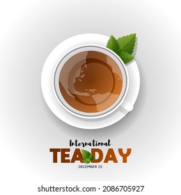 International tea day theme. Vector illustration. Suitable for Poster, Banners, campaign and greeting card.