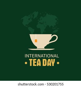 International Tea Day Vector Illustration.