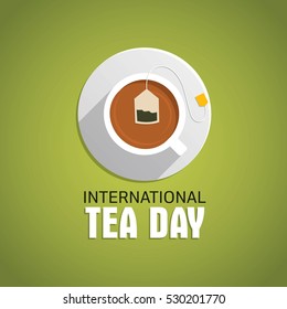 International Tea Day Vector Illustration.