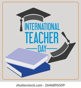 international teacher day vector logo