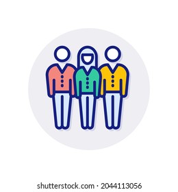 International Team icon in vector. Logotype