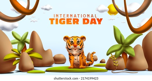 International tiger day awareness for conservation