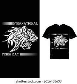International tiger day t shirt