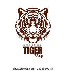 International Tiger Day, Vector illustration