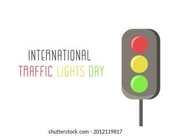 International Traffic Light's Day. Vector illustration