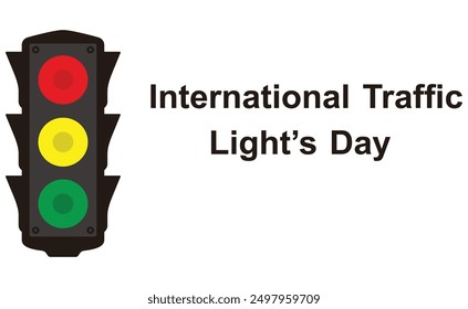 International Traffic Light's Day vector illustration. Simple cartoon style.