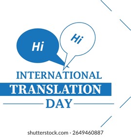 International Translation Day Concept, Global Communication Language