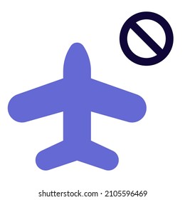 International travel ban through airlines as a new normality during outbreak icon