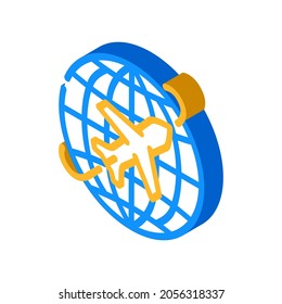 international travel isometric icon vector. international travel sign. isolated symbol illustration