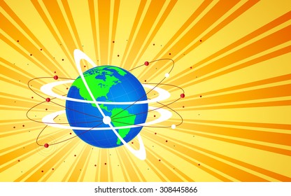 International Vector Globe Background