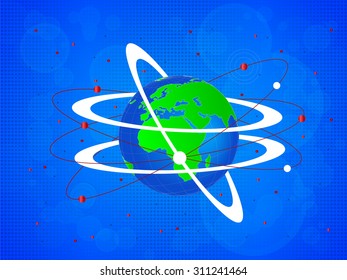 International Vector Globe Background