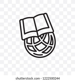 International vector linear icon isolated on transparent background, International transparency concept can be used for web and mobile