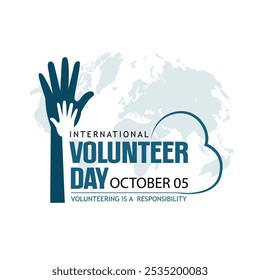 
International Volunteer day. abstract vector illustration design
