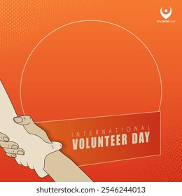 International Volunteer Day.  December 5, Community Awareness Concept. banners, posters etc