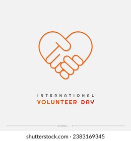 El 5 de diciembre se celebra el Día Internacional de los Voluntarios todos los años. mensaje de tarjeta de saludo en medios sociales