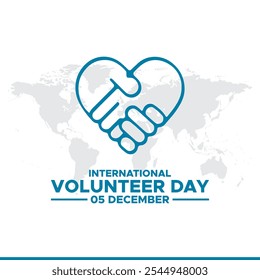 International volunteers day background celebrated on december 5.International Volunteer day is observed every year on December 5.