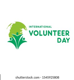 INTERNATIONAL VOLUNTER DAY VECTOR LOGO