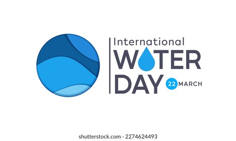 international water day celebration. March 22. water day celebration design