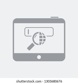 International web research on tablet