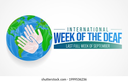 International week of the Deaf is observed every year during September, it is celebrated through various activities and events by Deaf Communities worldwide and aims to promote human rights for people