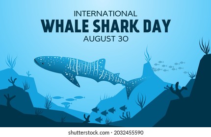 International whale shark day theme. Vector illustration. Suitable for Poster, Banners, campaign and greeting card.