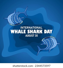 International whale shark day. Vector illustration. Suitable for Poster, Banners, campaign and greeting card.