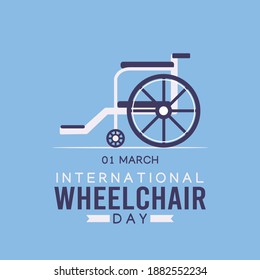 International Wheelchair Day Vector Illustration. Suitable for greeting card poster and banner.	