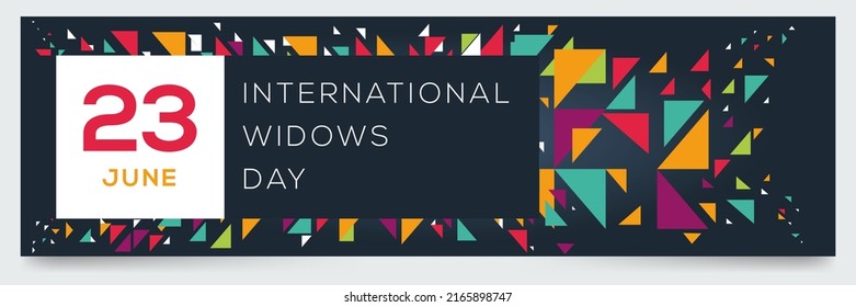 International Widows Day, held on 23 June.