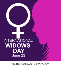 international widows day vector backgrounds 