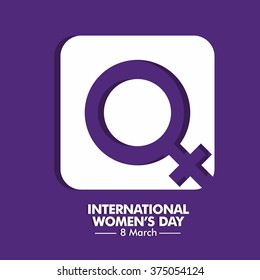 International Woman Day Vector Illustration Template. Image Material for Campaign.