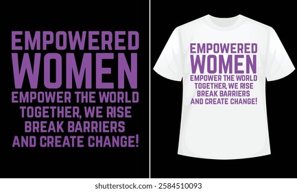 International woman's Day (March 8th) design for t-shirt, bags, mugs, stickers, banner, poster, icon, logo etc. Fully Editable Print Ready Template - Vector.