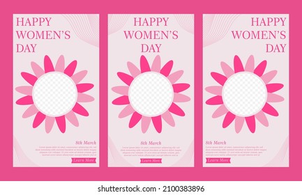 international women day social media stories template