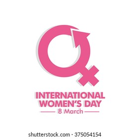 International Women Day Vector Illustration Template. Image Material for Campaign.