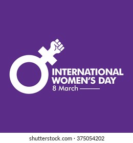International Women Day Vector Illustration Template. Image Material for Campaign.