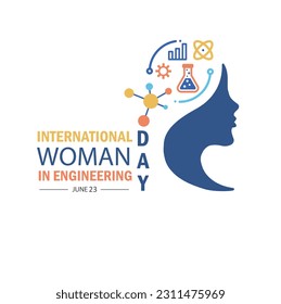 International Women in Engineering Day vector.