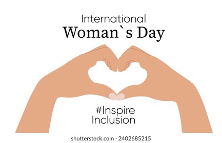 International Women s Day concept holiday. Campaign 2024 inspireinclusion. 8 march. Template for banner, card, poster, background.