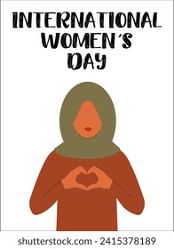 International Women s Day concept holiday. 8 march. Campaign 2024 inspireinclusion. Template for banner, card, poster, background. Flat vector illustration
