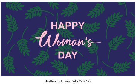 International Women s Day woman history concept background, banner, placard, card, and poster design template with text inscription and standard color. vector	