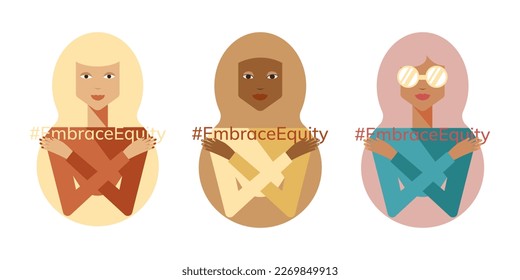 International Women's Day 2023 banner. #EmbraceEquity