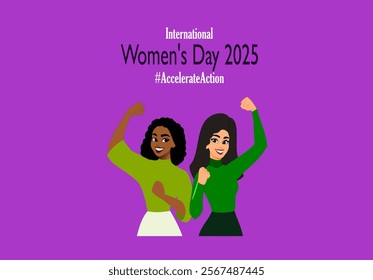 International Women's Day 2025 campaign theme #AccelerateAction For International Women's Day 2025 and Collectively, we can Accelerate Action for gender equality on March 8 2025