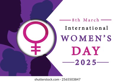 International womens day 2025 or IWD 2025 celebration and poster design for march 8. 