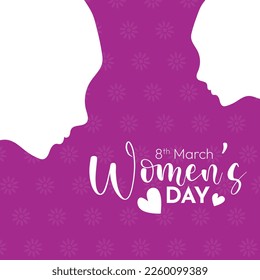 International Women's day 8 march Social Media Template, banner vector design