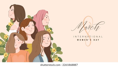 International Women's Day 8 March Vector Illustration