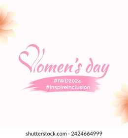 International Women's Day 8 March with inspire inclusion theme