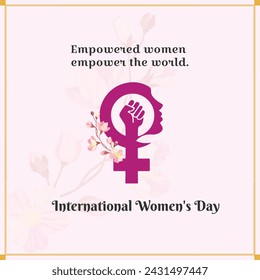 International Women's Day 8th March graphic Template Vector Design