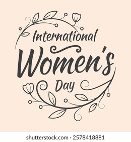 international women's day . 8th March