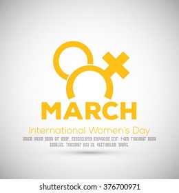 International Women's Day - 8th Match - Vector Icon Element Design