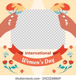 International Women's Day Background. Happy Women's Day celebration. March 8. Cartoon Vector illustration design for Poster, Banner, Flyer, Greeting, Card, Cover, Post, Invitation. happy women day.