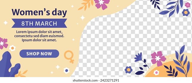 International Women's Day Background. Happy Women's Day celebration. March 8. Cartoon Vector illustration design for Poster, Banner, Flyer, Greeting, Card, Cover, Post, Invitation. happy women day.