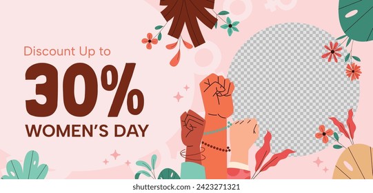 International Women's Day Background. Happy Women's Day celebration. March 8. Cartoon Vector illustration design for Poster, Banner, Flyer, Greeting, Card, Cover, Post, Invitation. happy women day.